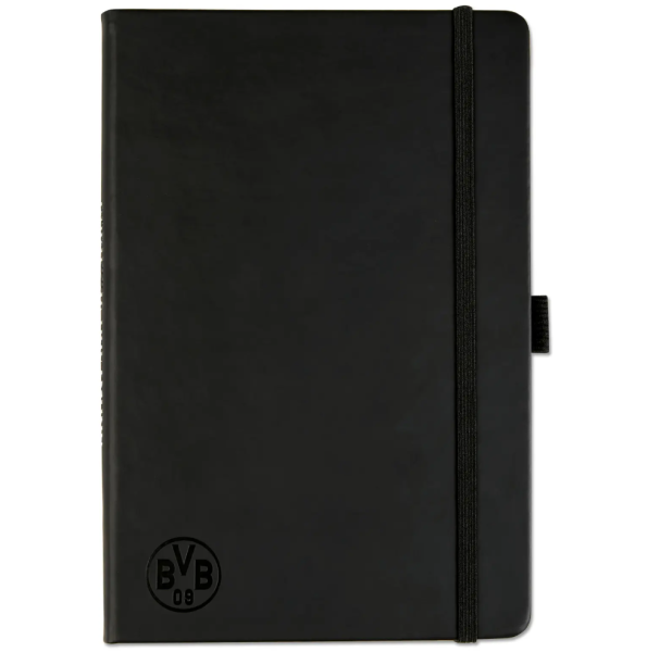 Borussia Dortmund - Notizbuch schwarz Logo